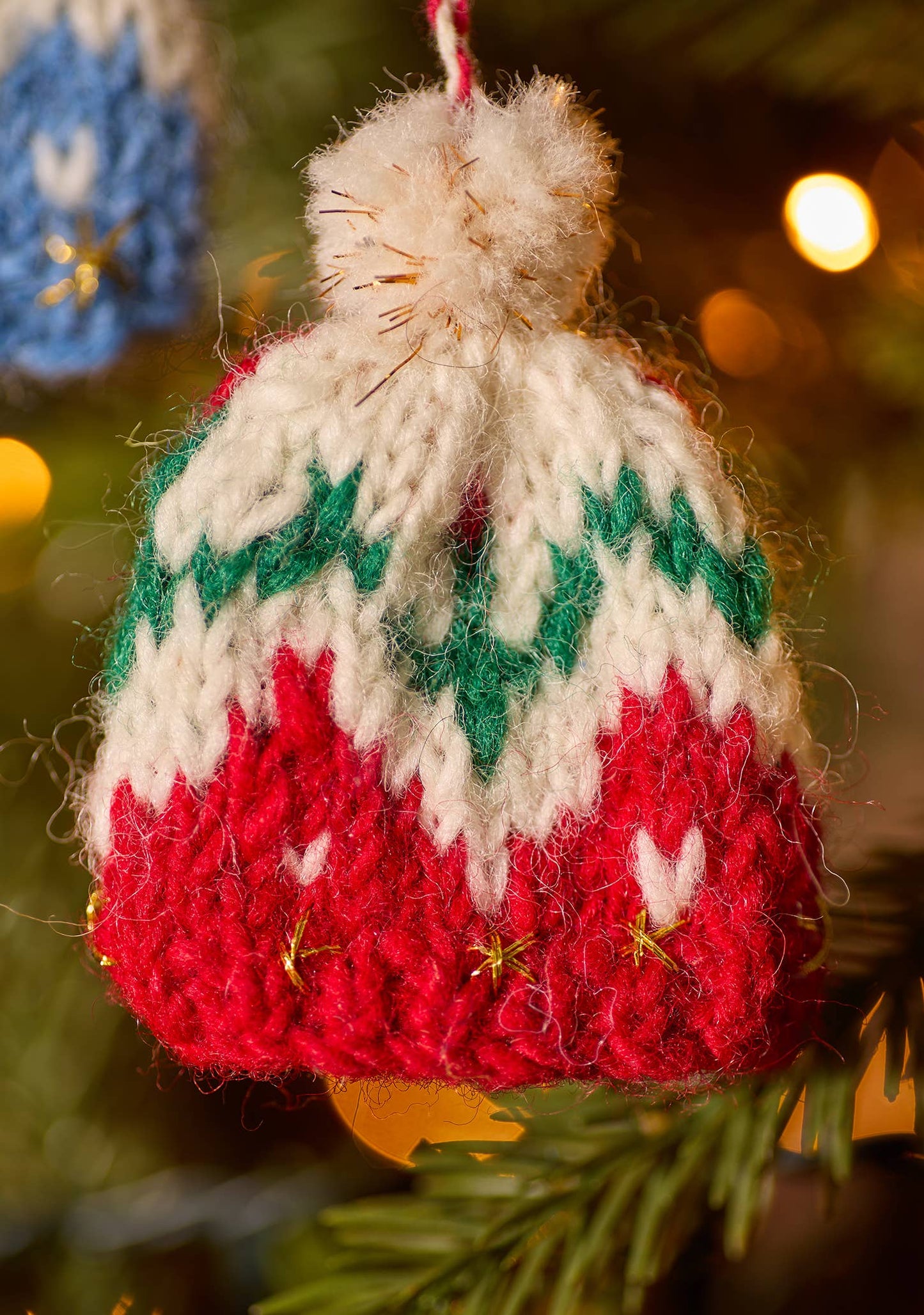 Bobble Hat Knitted Decoration