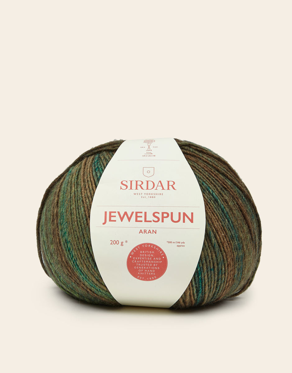 Sirdar Jewelspun Aran Golden Green 845