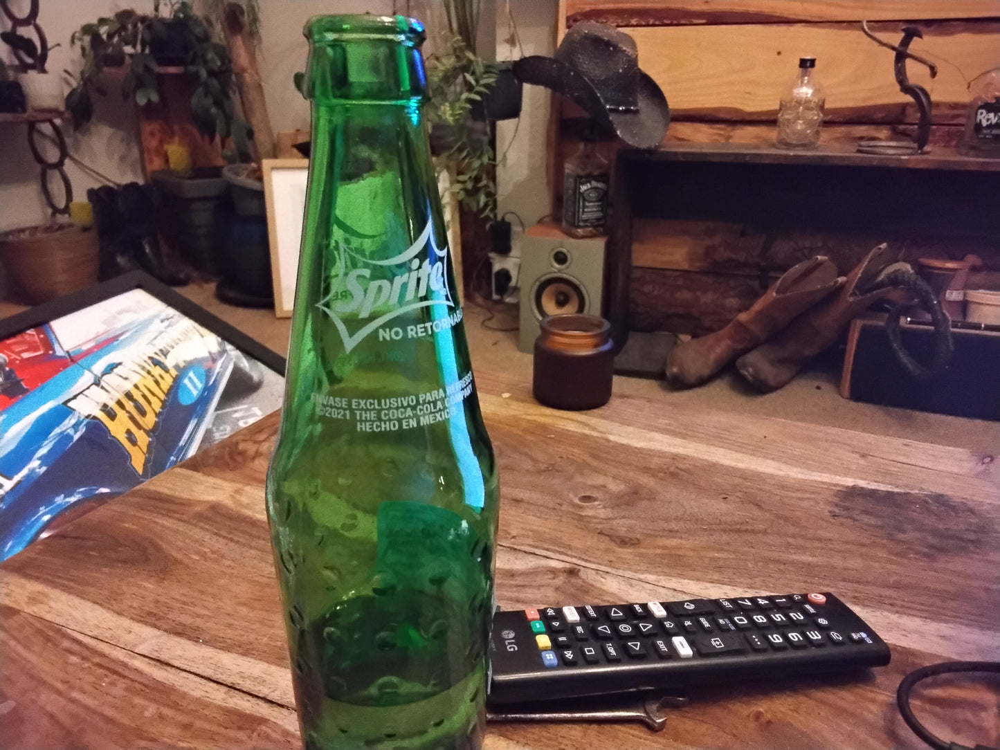 Mexican sprite empty bottle