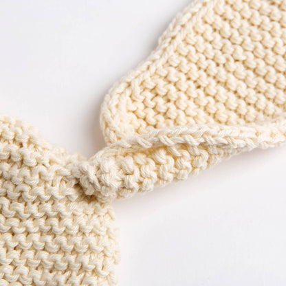 Baby Bunny Ear Hat Knitting Kit: Cream / Baby / Toddler