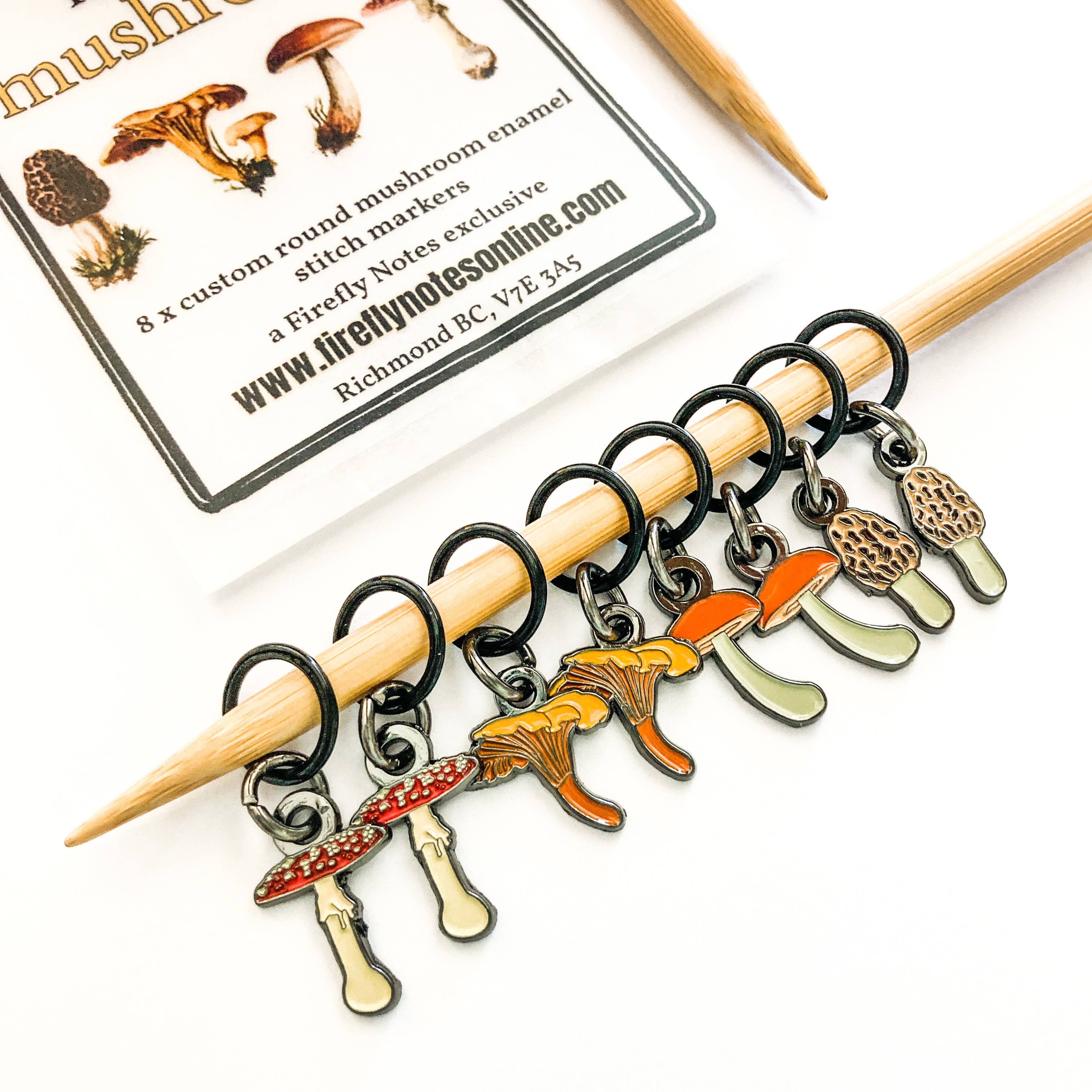 Makers mushrooms, Exclusive custom Firefly Notes enamel stit