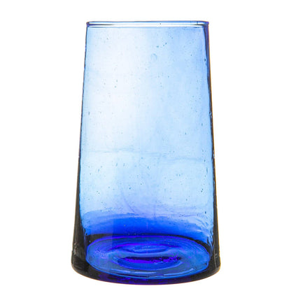 Nicola Spring Merzouga Recycled Highball Glass 320ml Blue