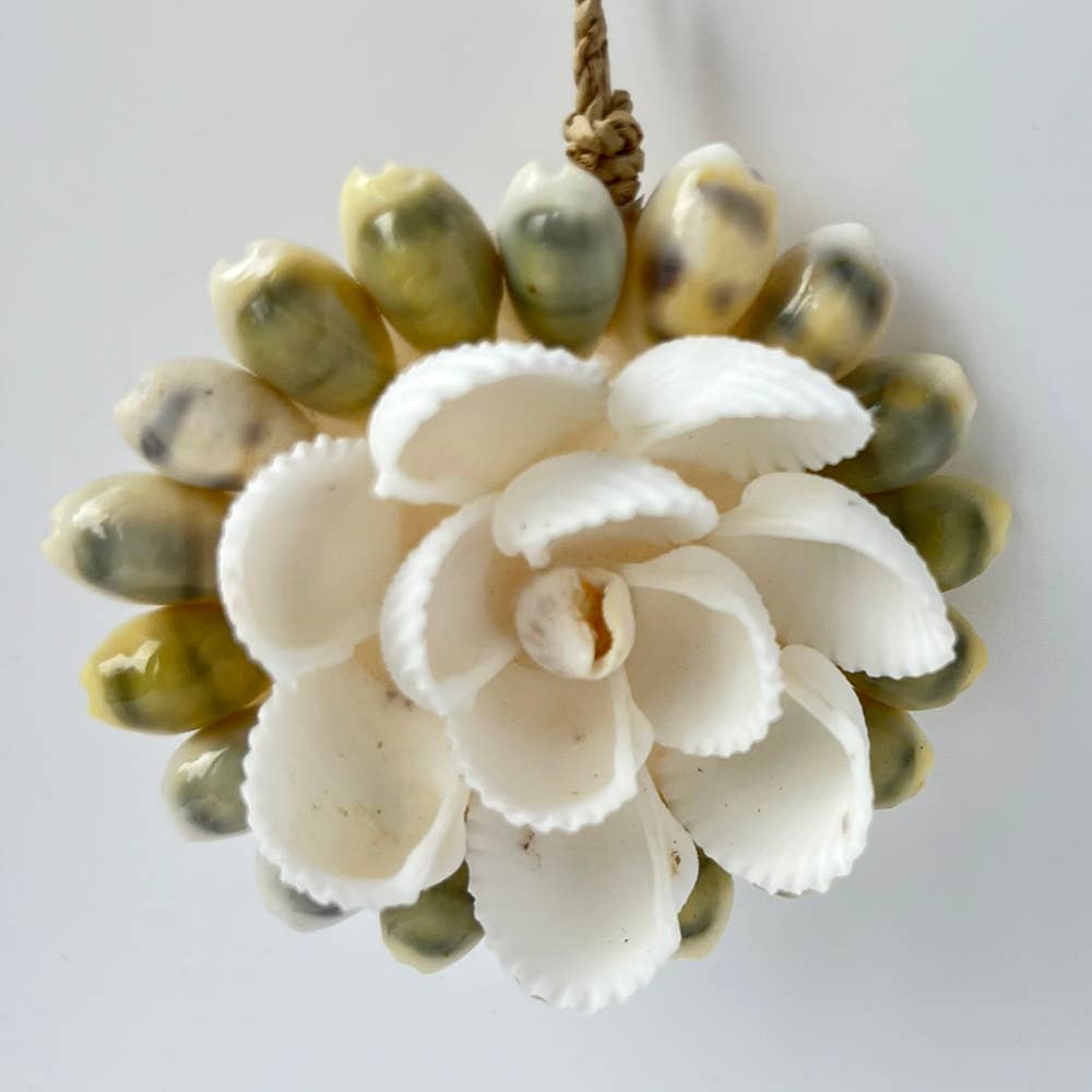 Handmade Seashell Hanging Ornament: #15
