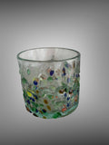 Hand blown recycled glass tumbler