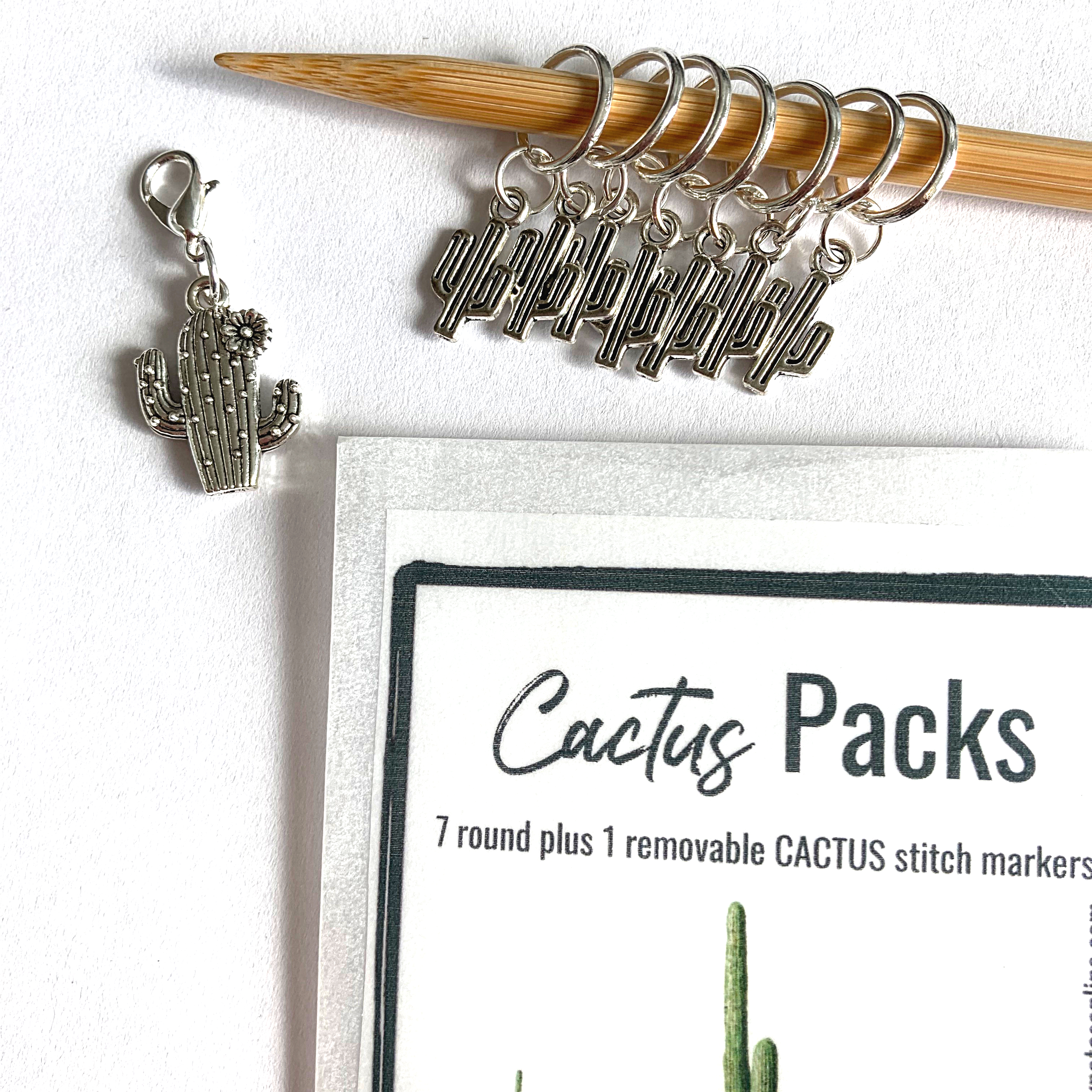 Cactus Stitch Marker Packs