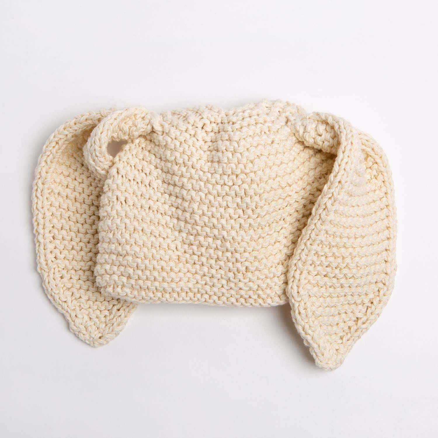Baby Bunny Ear Hat Knitting Kit: Cream / Baby / Toddler