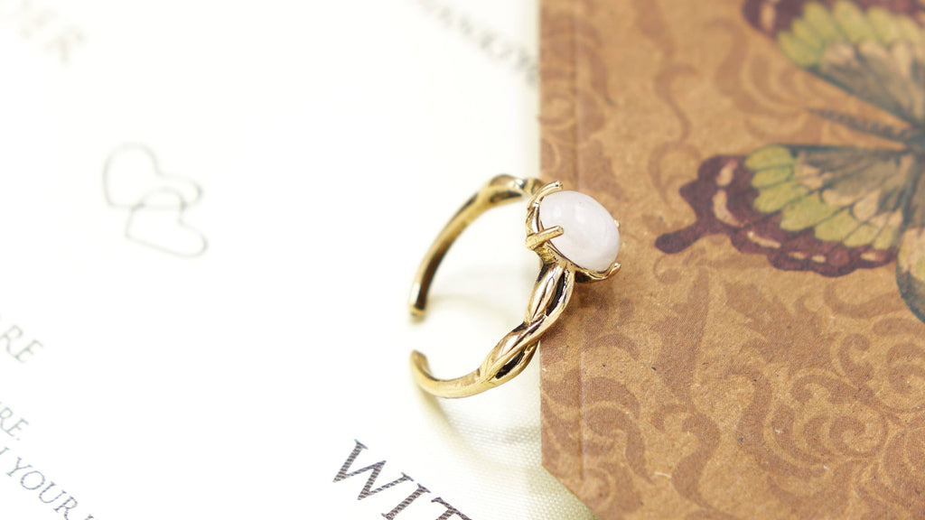 Moonstone Crystal Stone Ring