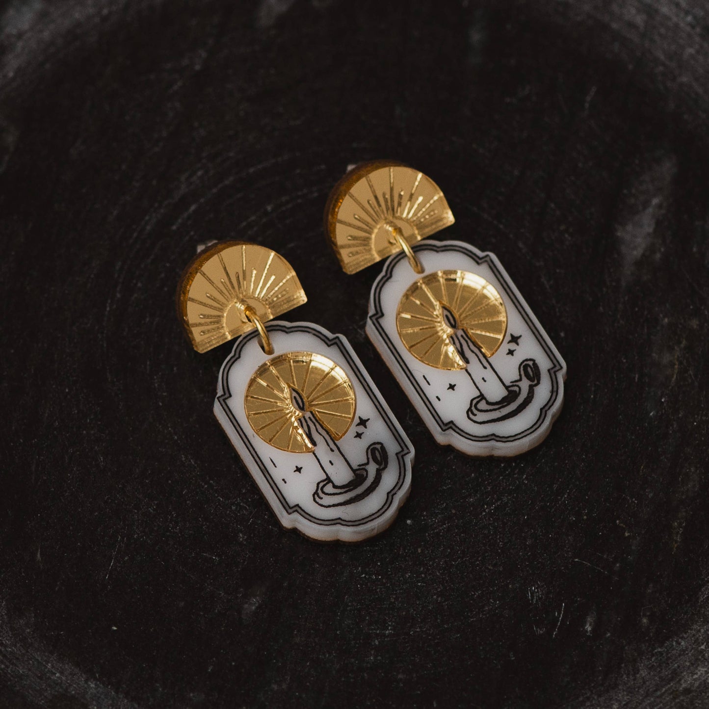 Illuminated Candle Earrings