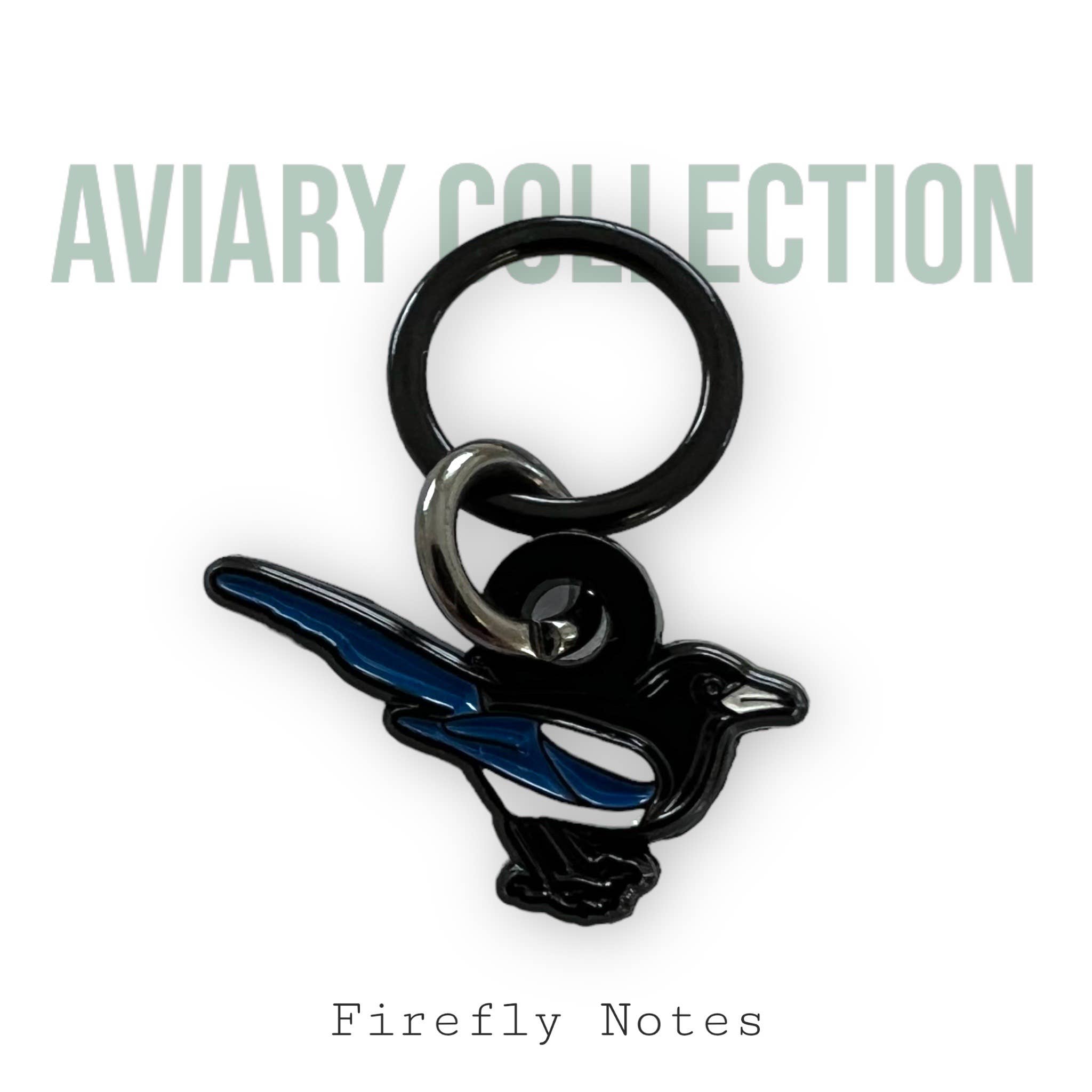 Aviary stitch marker pack, bird stitch markers