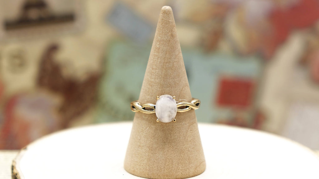 Moonstone Crystal Stone Ring