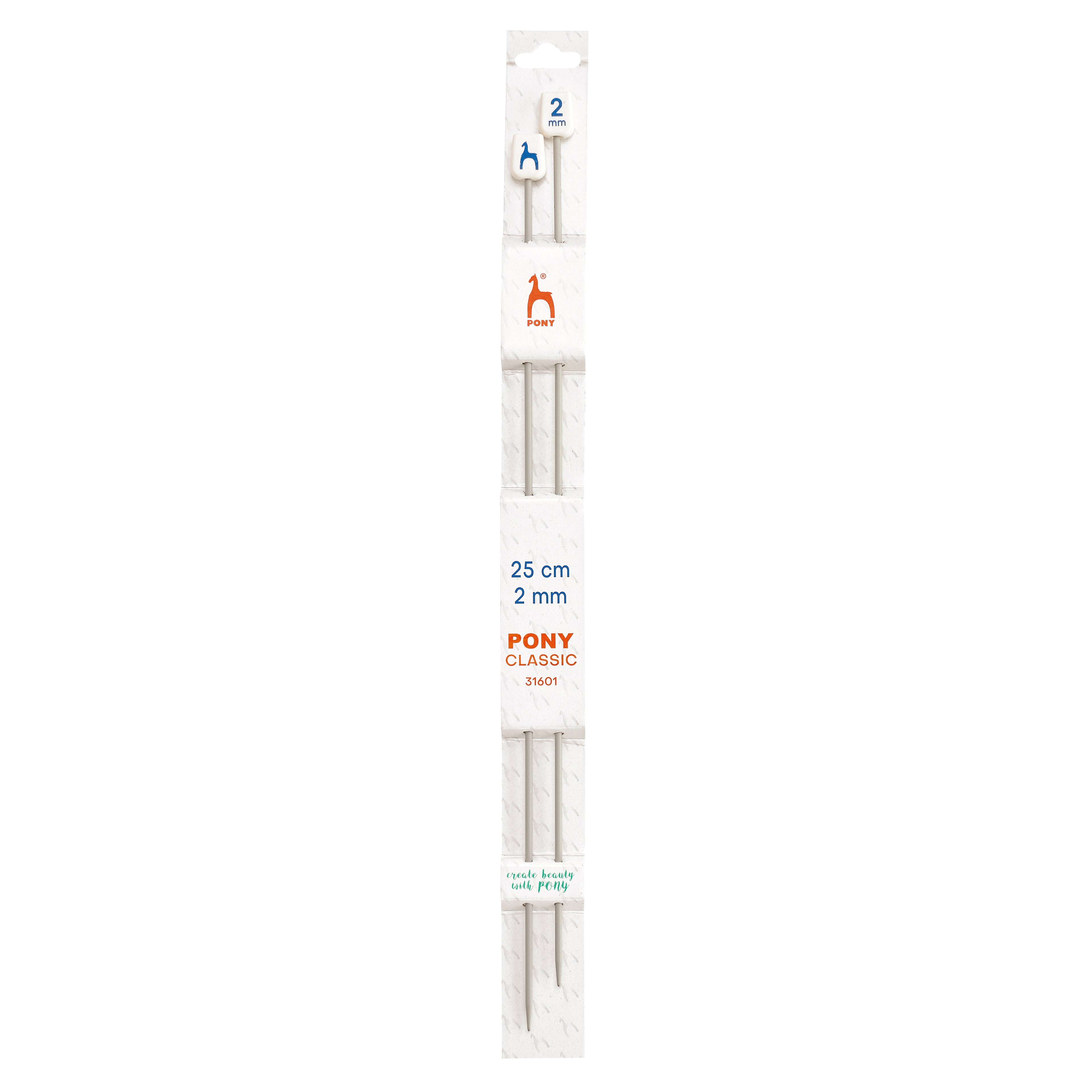 Knitting needles 2mm, 25cm Pony