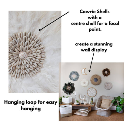 Feather Wall Art White JuJu Wall Decor Boho Wall decor Wall