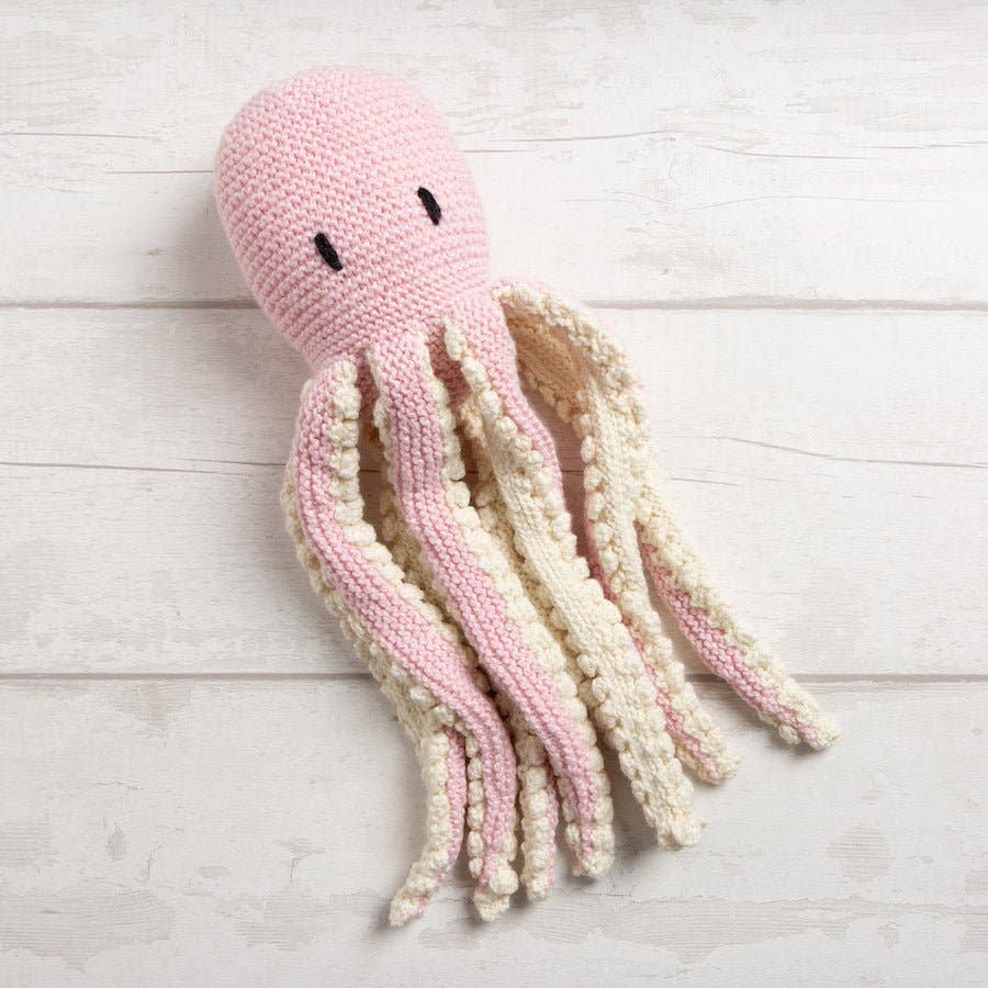 Robyn Octopus Knitting Kit: Baby Blue