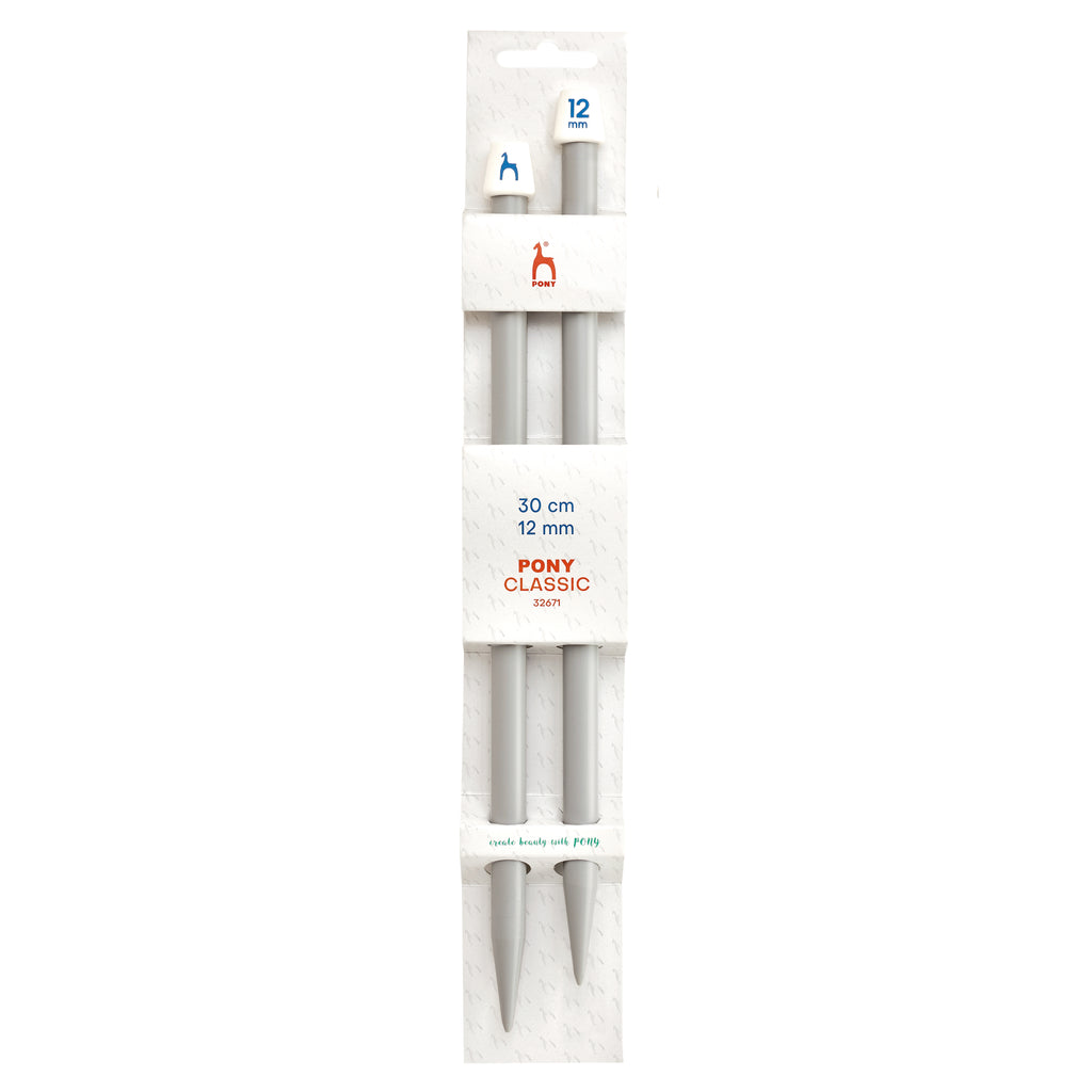 Knitting needles 12mm, 30cm Pony