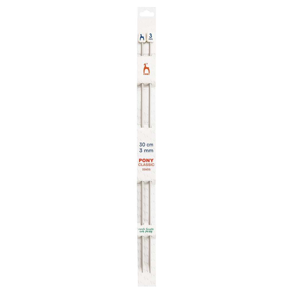 Knitting needles 3mm, 30cm Pony