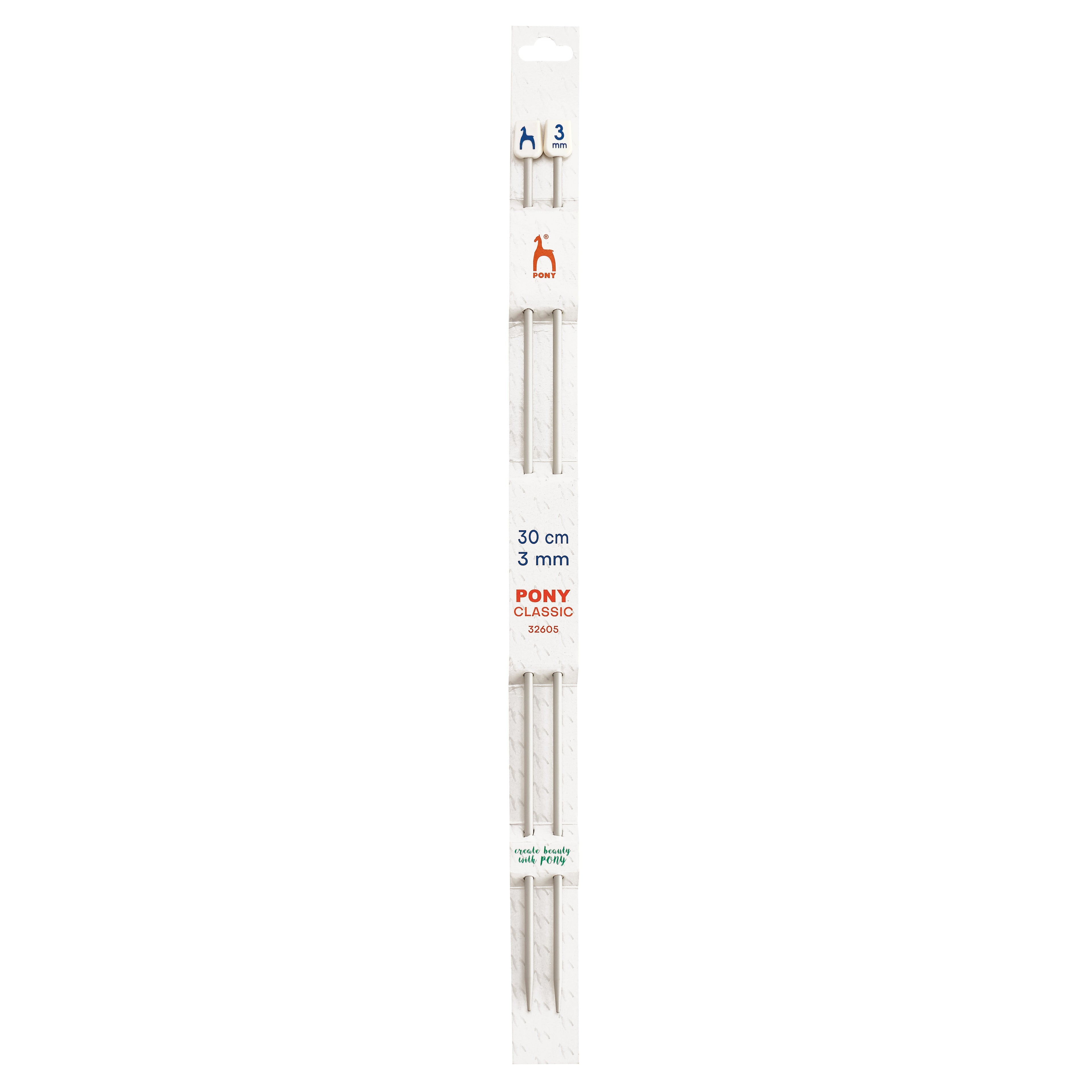 Knitting needles 3mm, 30cm Pony