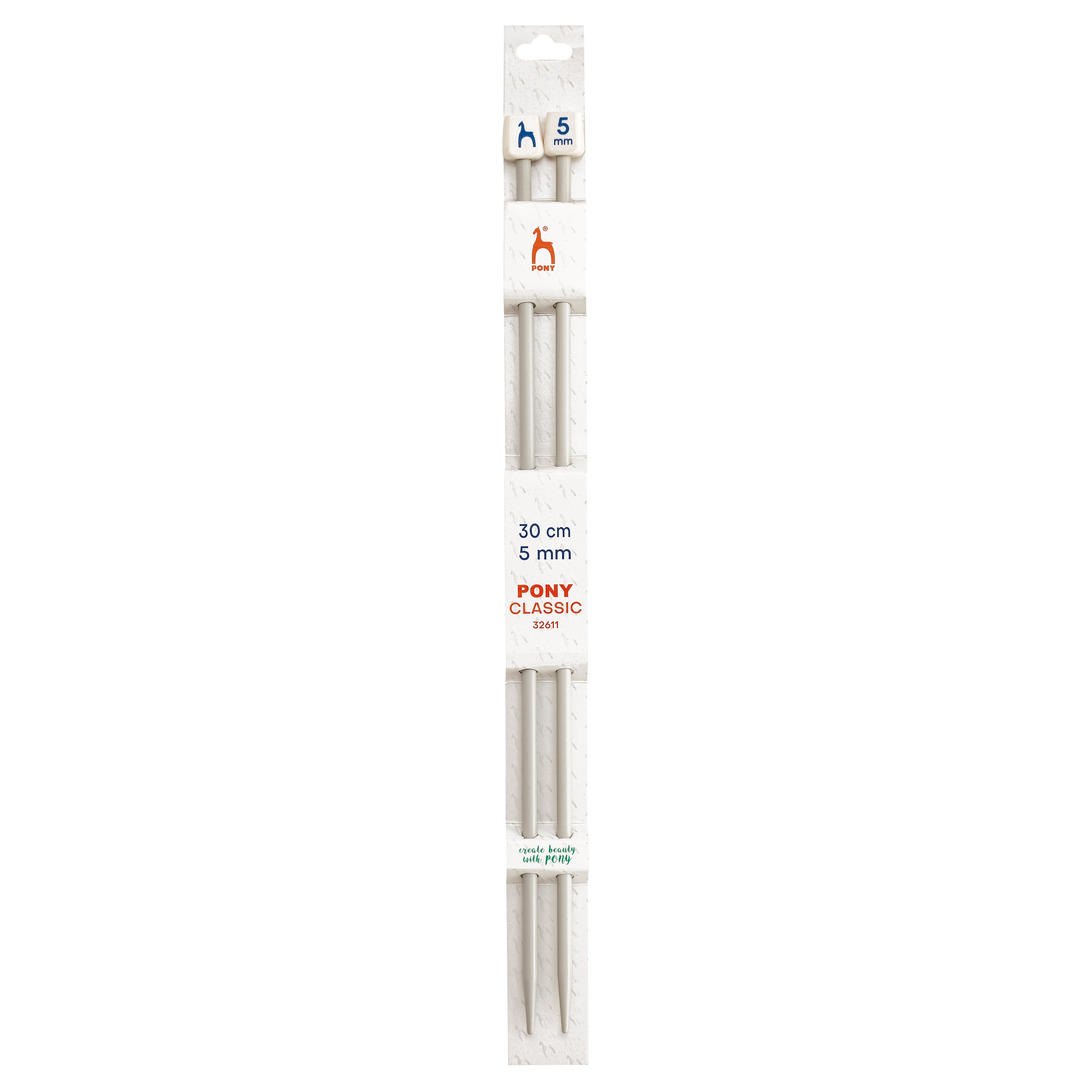 Knitting needles 5mm, 30cm Pony