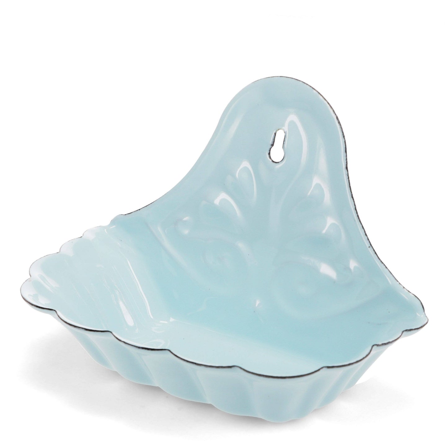 Wall-Mounted Enamel Soap Dish - Blue