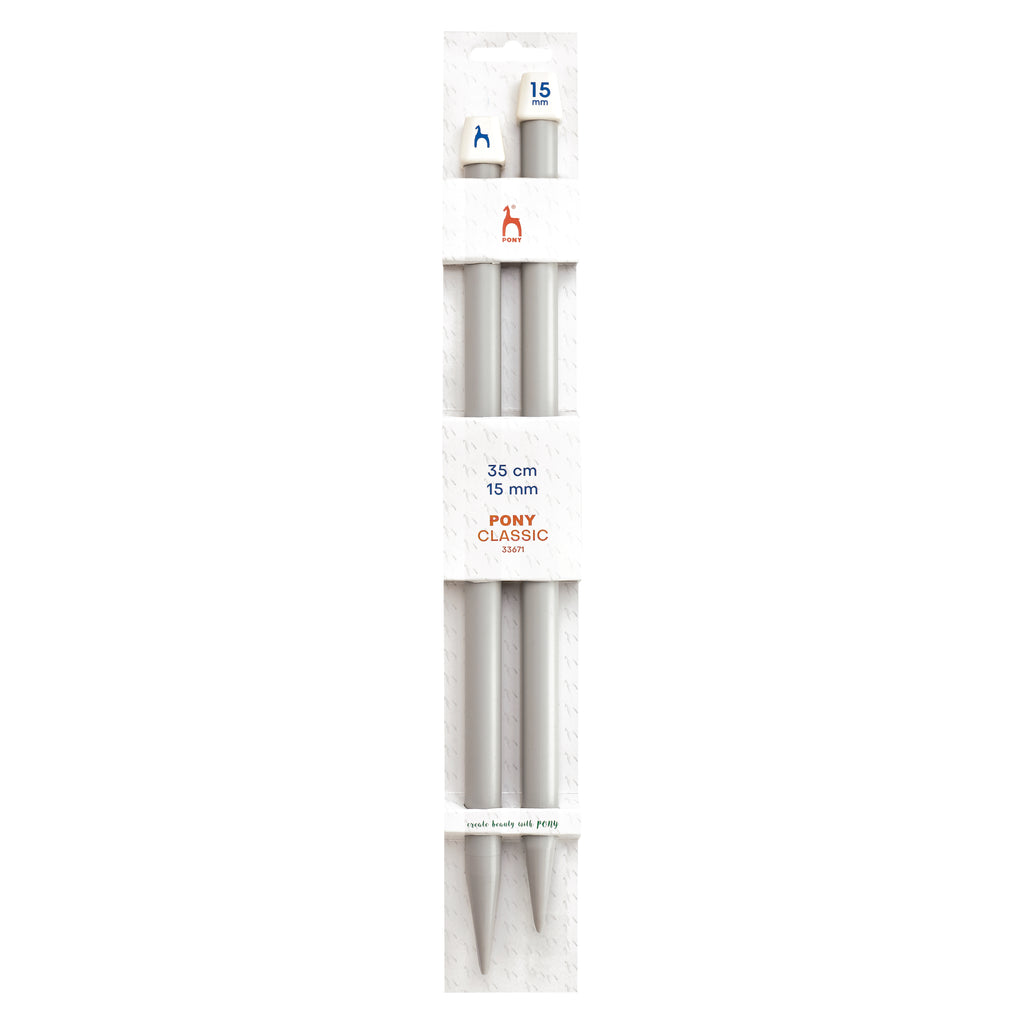 Knitting needles 15mm 35cm Pony