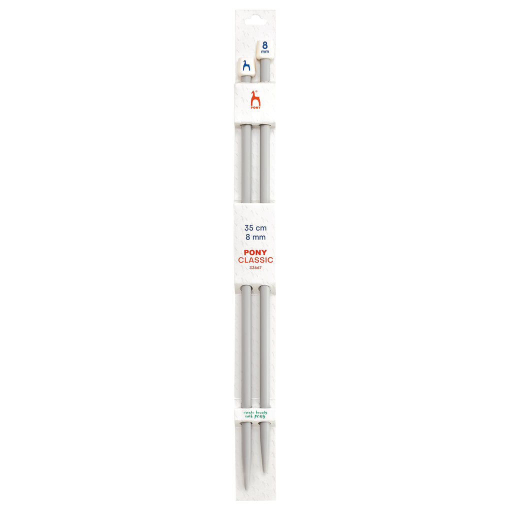 Knitting needles 8mm 35cm Pony