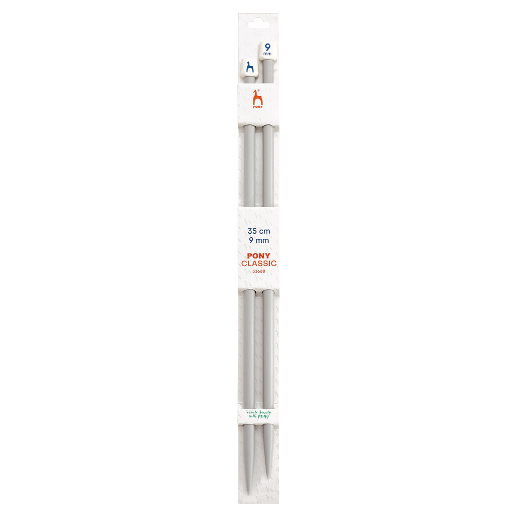 Knitting needles 9mm 35cm Pony
