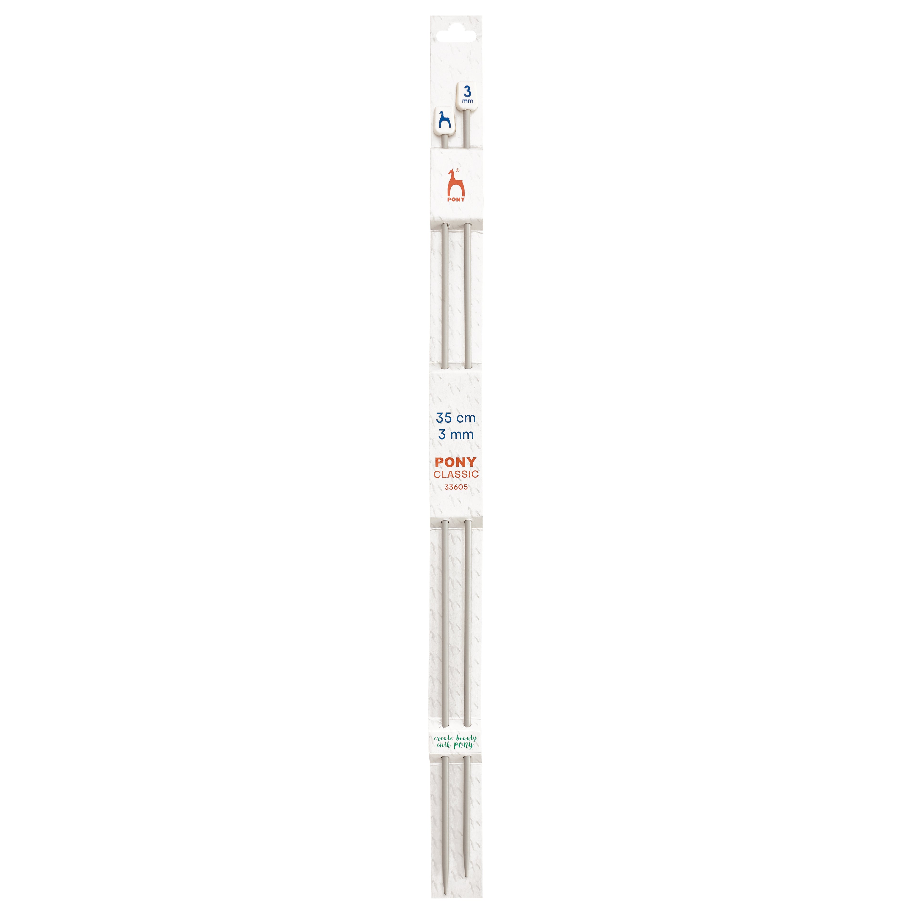 Knitting needles 3mm, 35cm Pony