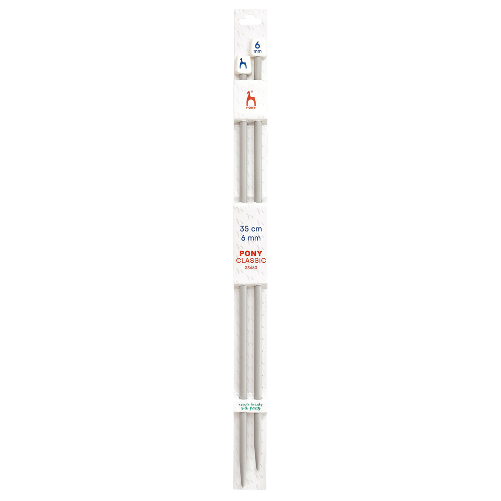 Knitting needles 6mm 35cm Pony