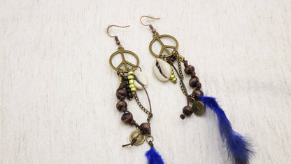 Boho Feather Earrings - Sold Individually
