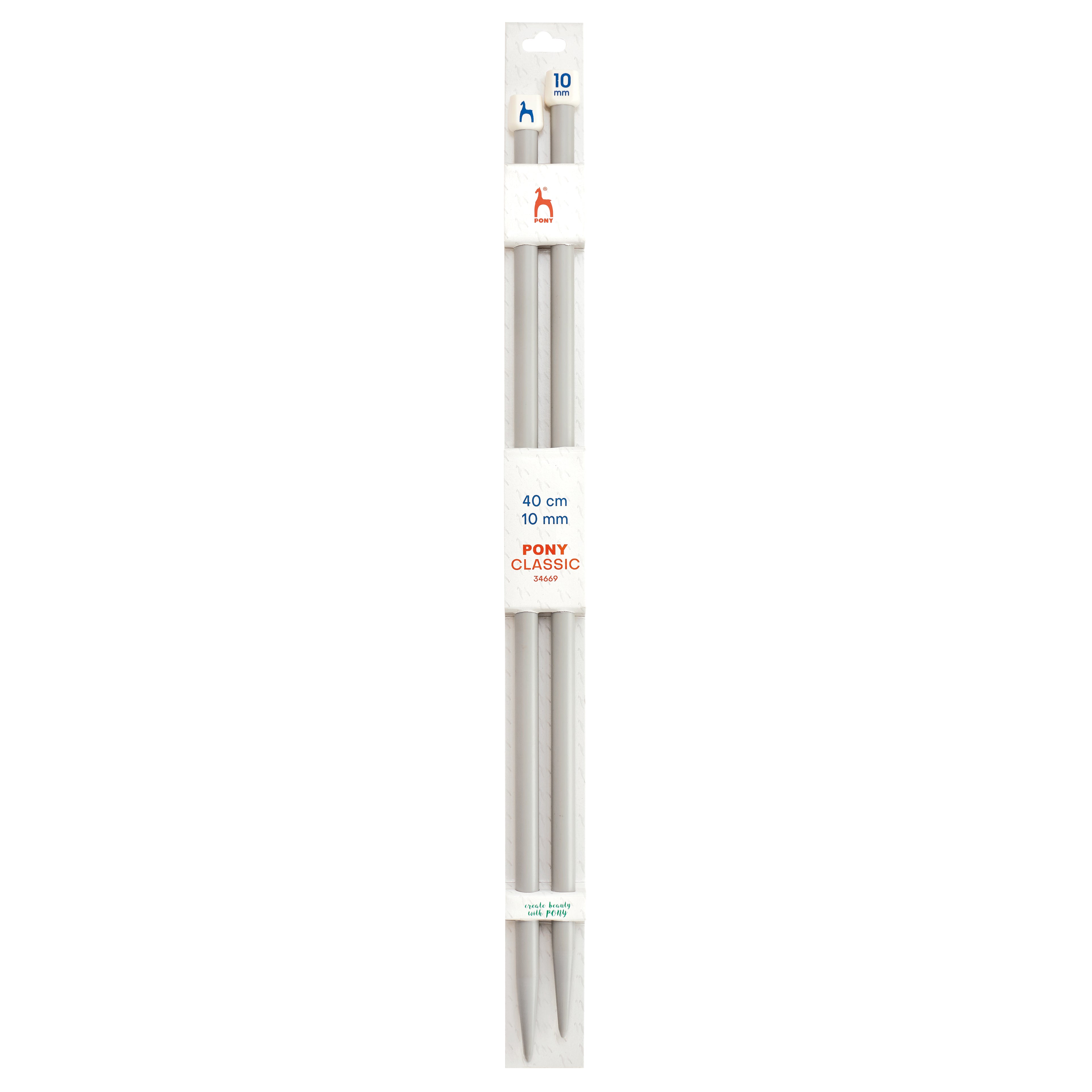 Knitting needles 10mm, 40cm Pony
