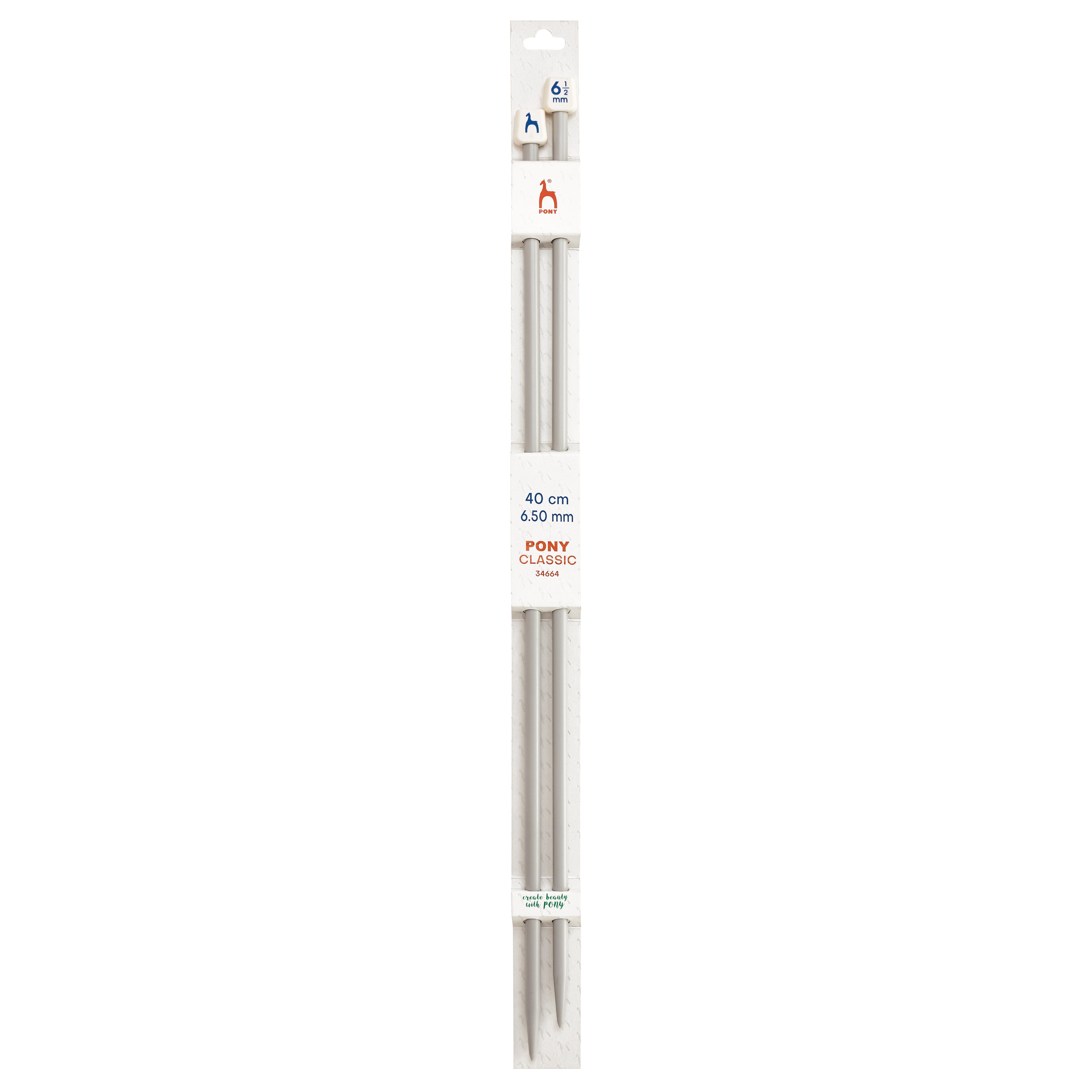 Knitting needles 6.50mm, 40cm Pony