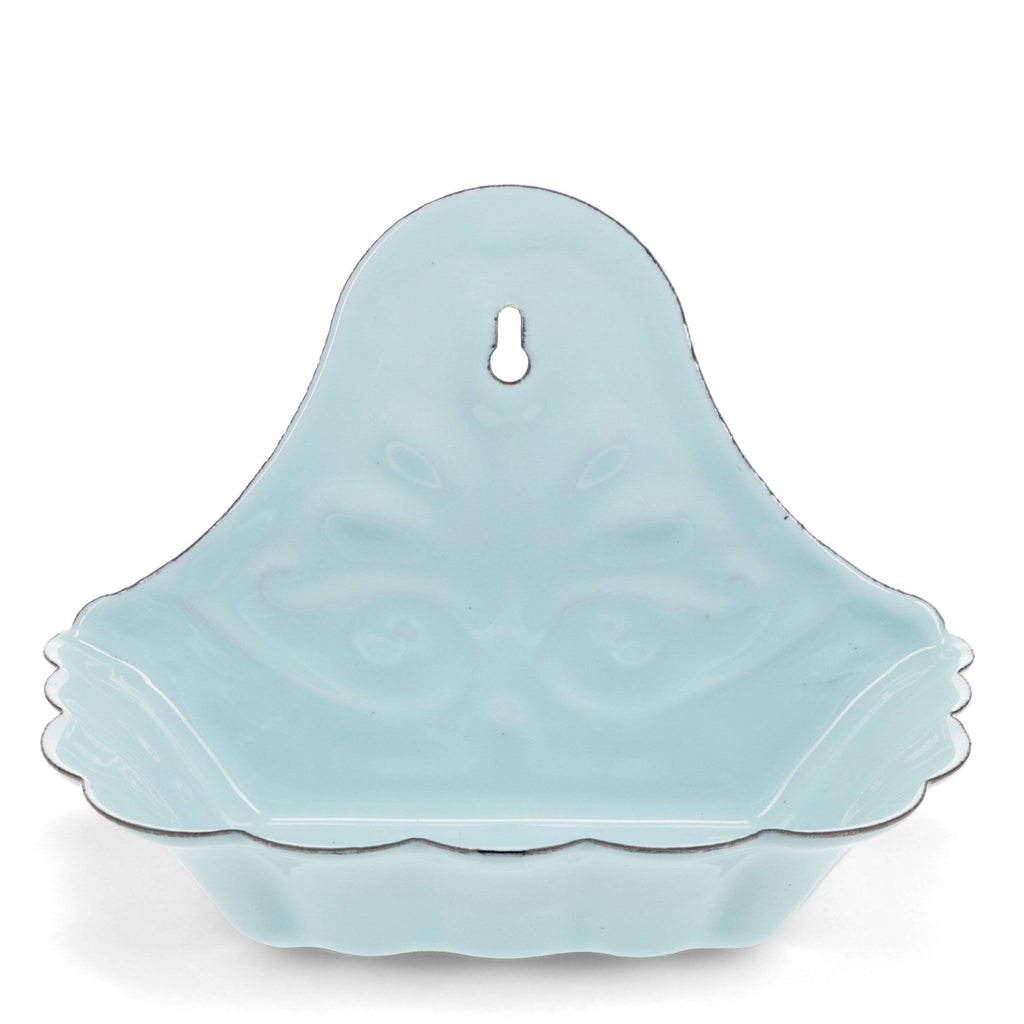 Wall-Mounted Enamel Soap Dish - Blue