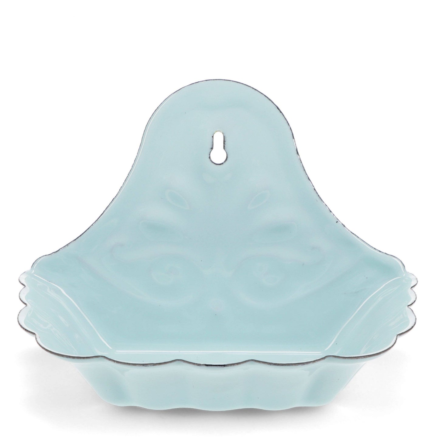 Wall-Mounted Enamel Soap Dish - Blue