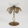 Tea Light Bowl on a Cheese Plant Stem