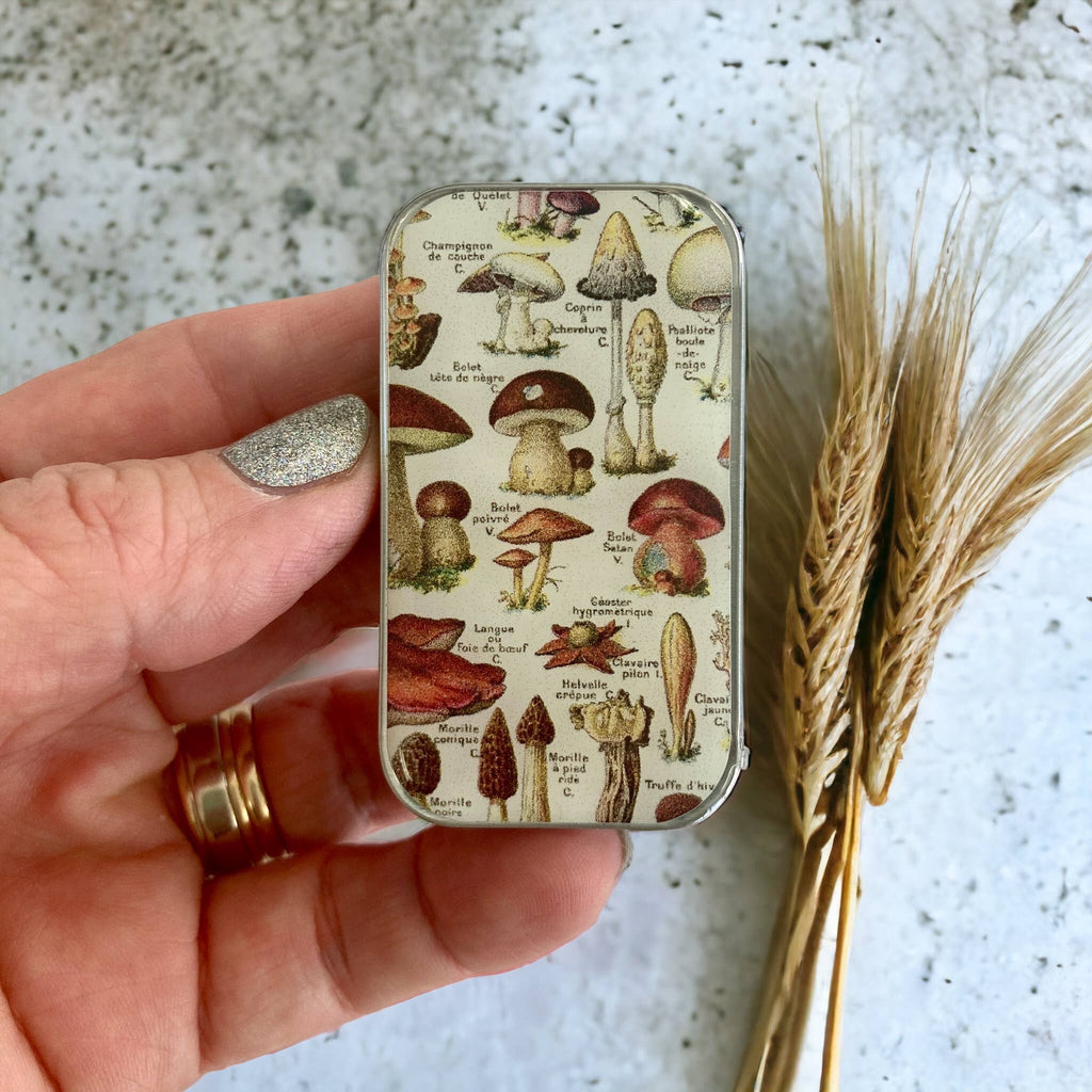Mushroom Storage Tin: Small