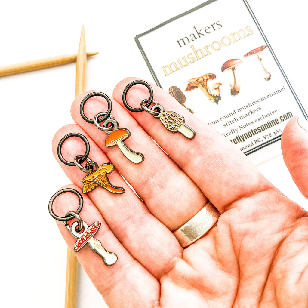 Makers mushrooms, Exclusive custom Firefly Notes enamel stit