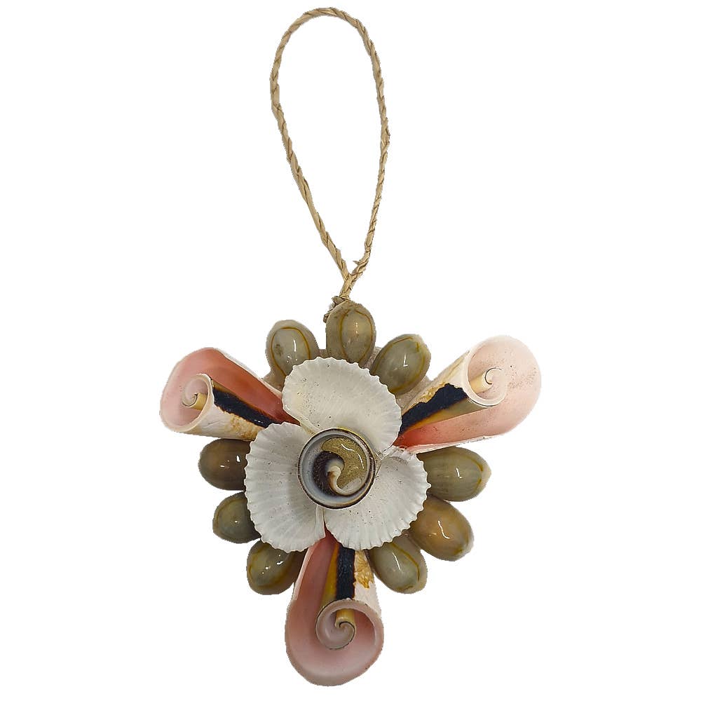 Handmade Seashell Hanging Ornament: #02