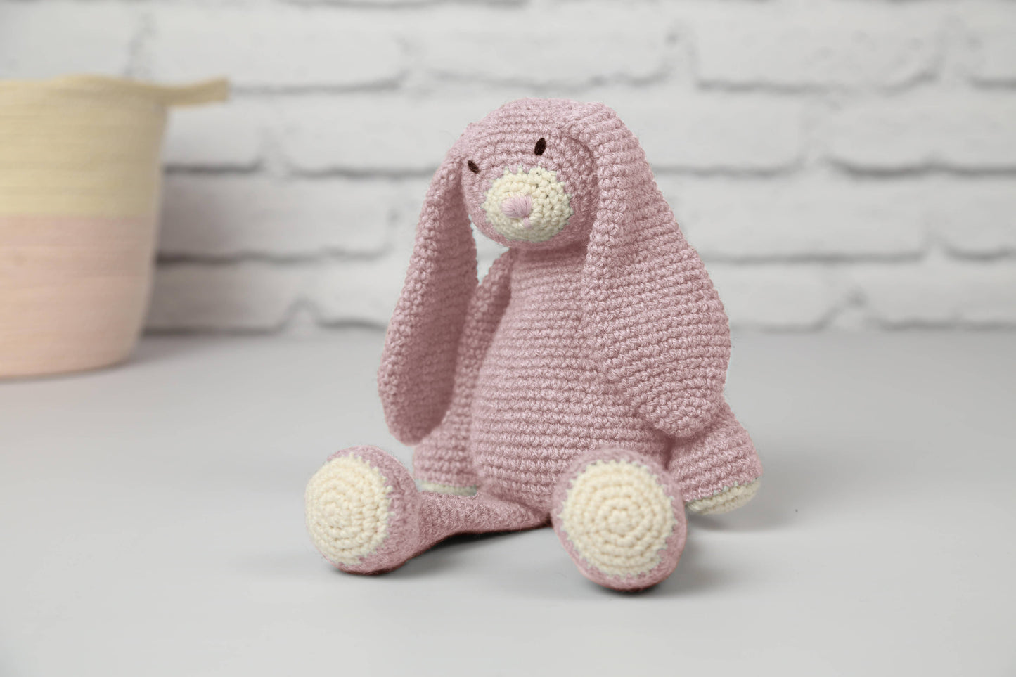Mabel Bunny Crochet Kit: Natural Grey