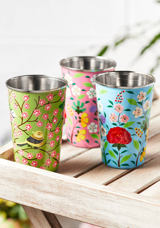 Sanasar Hand Painted Enamel Tumbler (each)