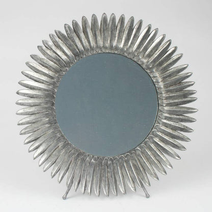 Circular Standing Mirror: Gold