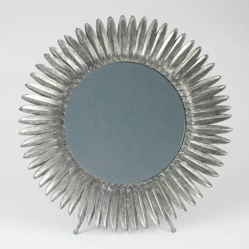 Circular Standing Mirror: Gold