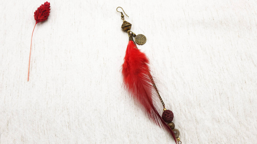 Boho Feather Earrings - Sold Individually