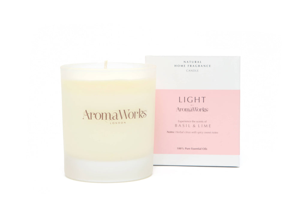 Aromaworks Light Candle, 30cl: Basil & Lime