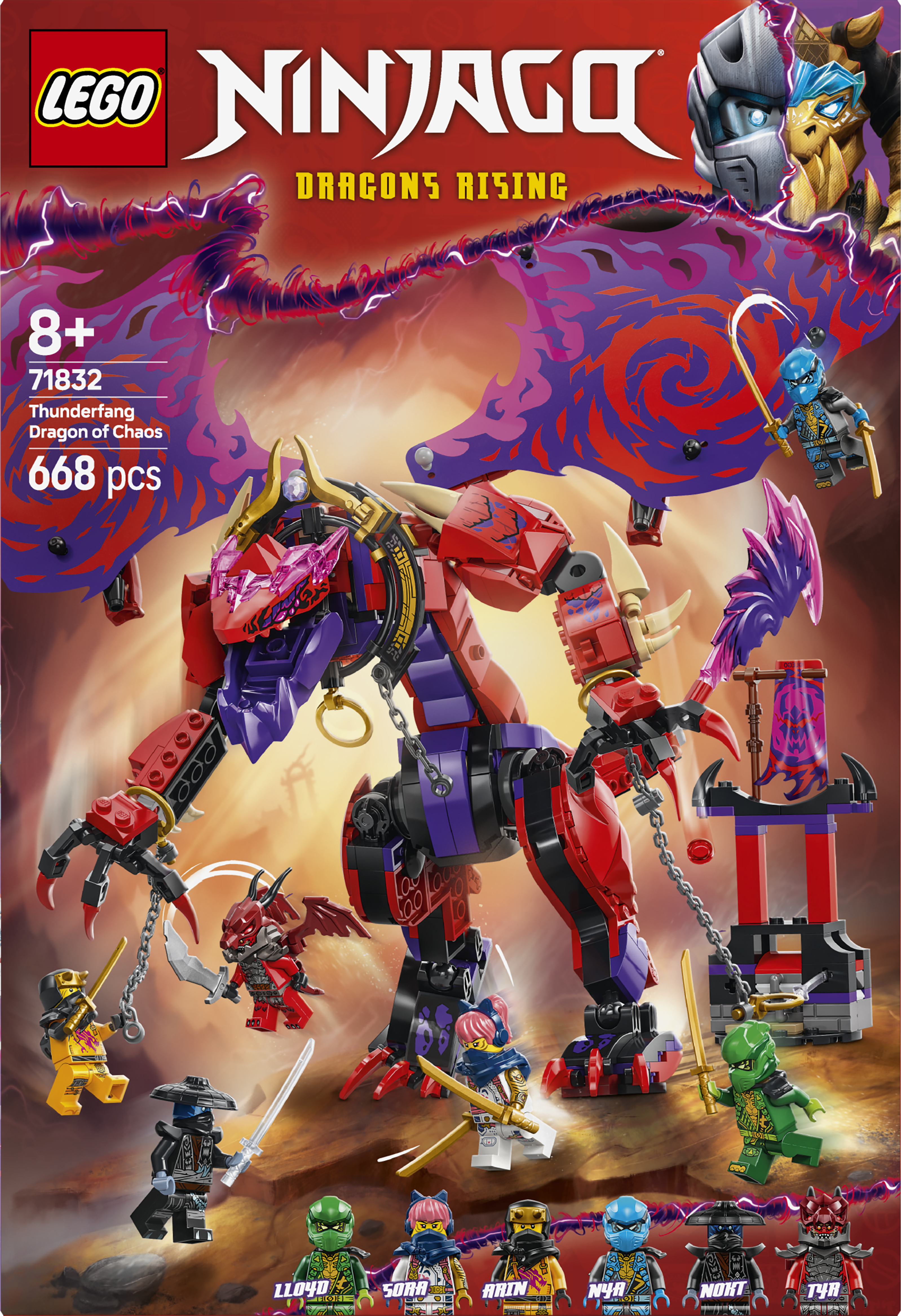 Lego Ninjago 71832 Thunderfang Dragon of Chaos