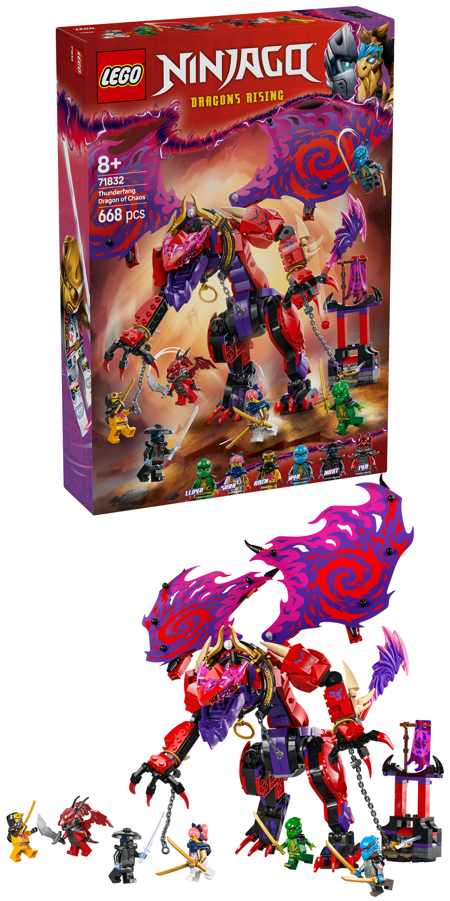 Lego Ninjago 71832 Thunderfang Dragon of Chaos