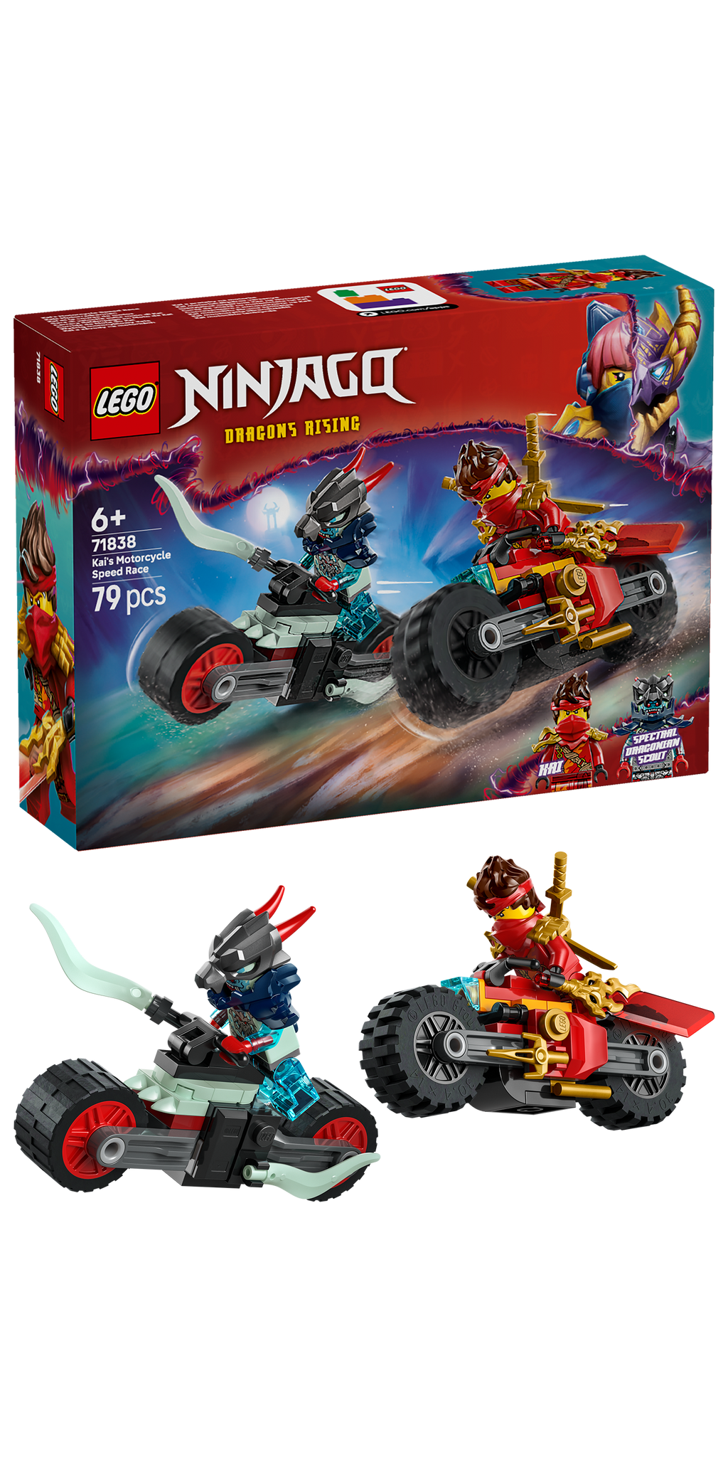 Lego Ninjago 71838 Kai’s Motorcycle Speed Race