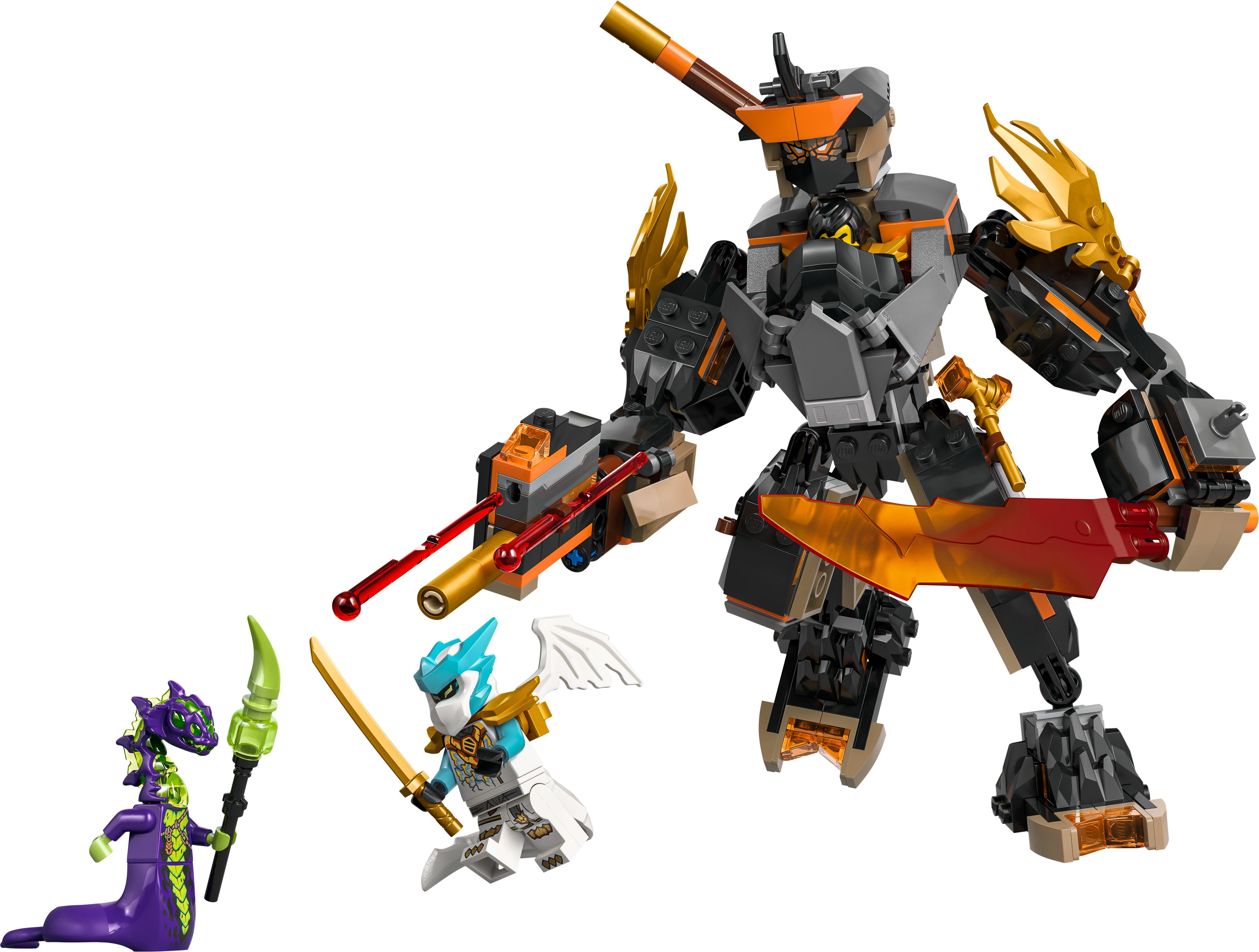 Lego Ninjago 71854  Cole’s Mission Mech &amp; Dragon Zane