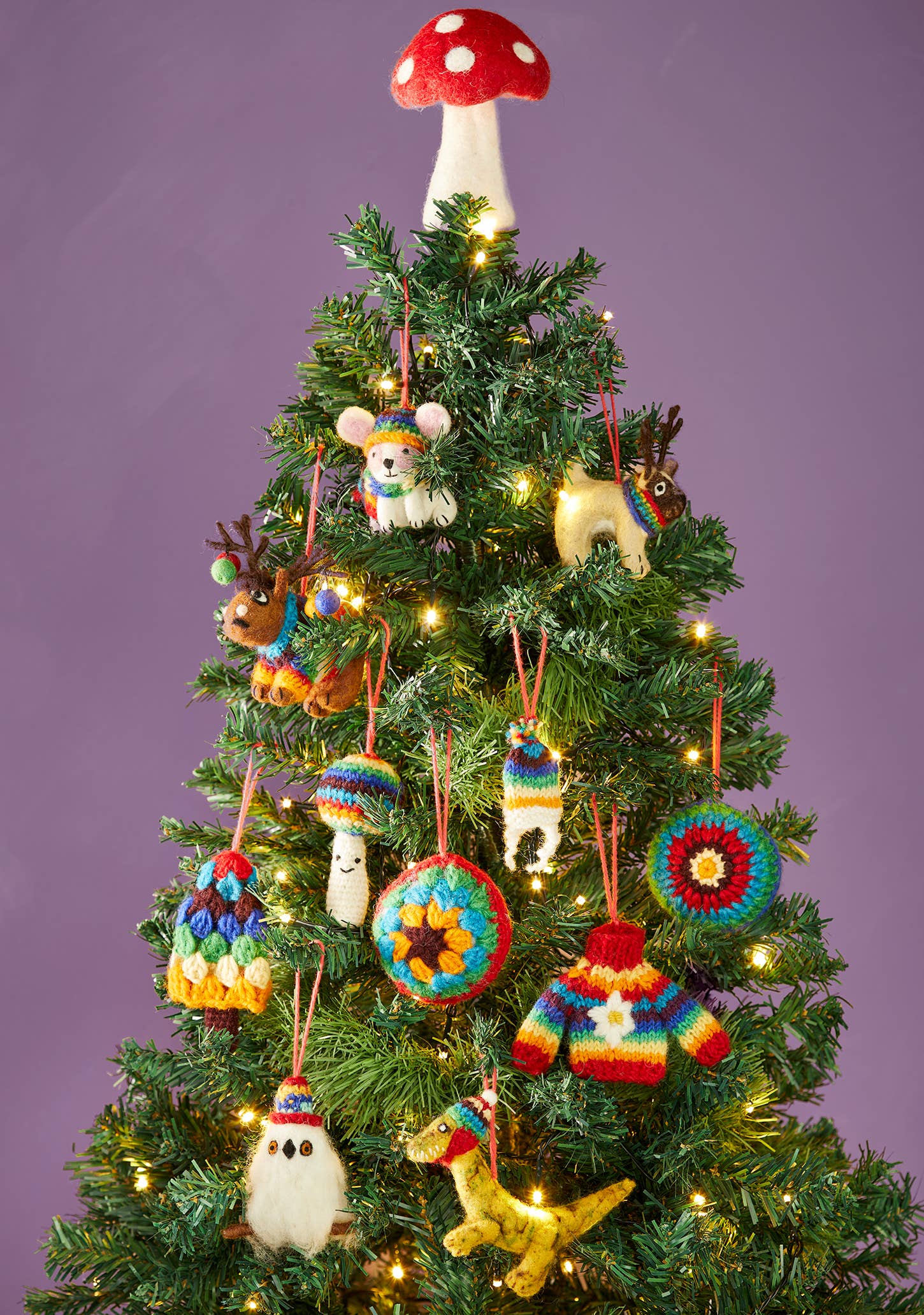 Rainbow Knitted Wool Jumper Decoration