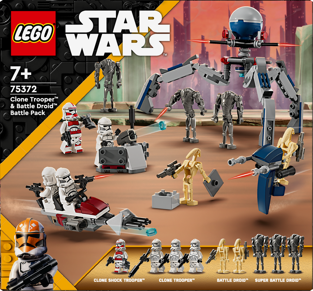 Lego Star wars 75372 Clone Trooper &amp; Battle Droid Battle Pack