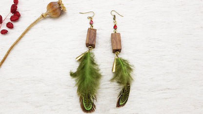 Boho Feather Earrings - Sold Individually