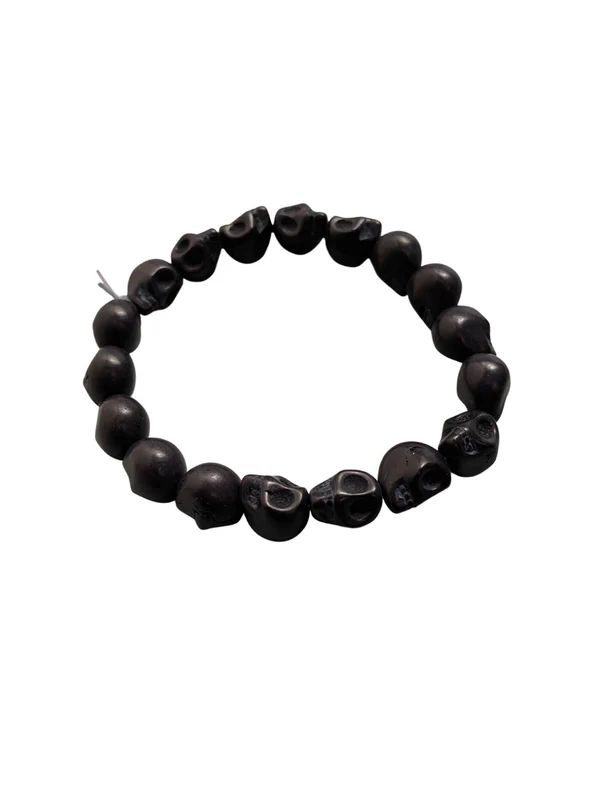 Skull Bracelet, Dyed Howlite: Multicoloured